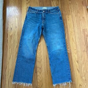 Zara Distressed Blue Denim Jeans